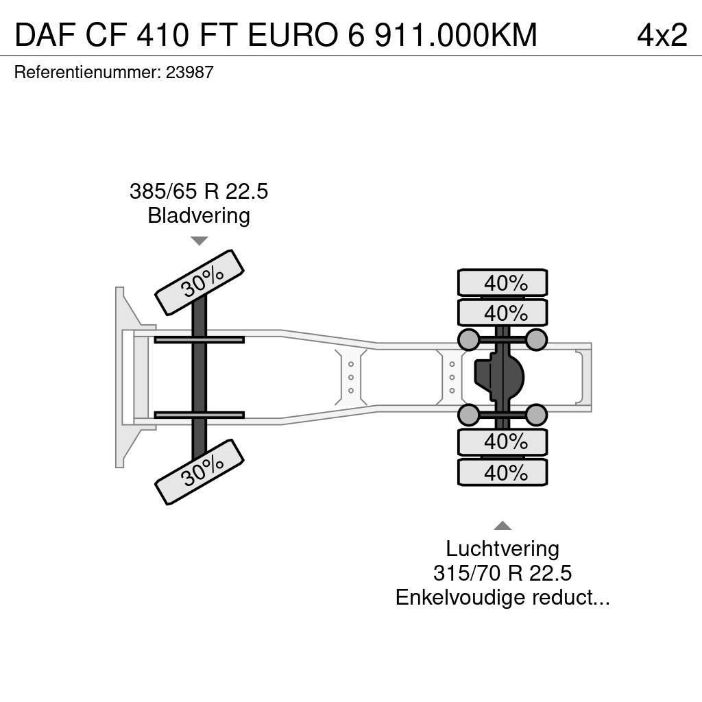 DAF CF 410 FT EURO 6 911.000KM Tractor Units