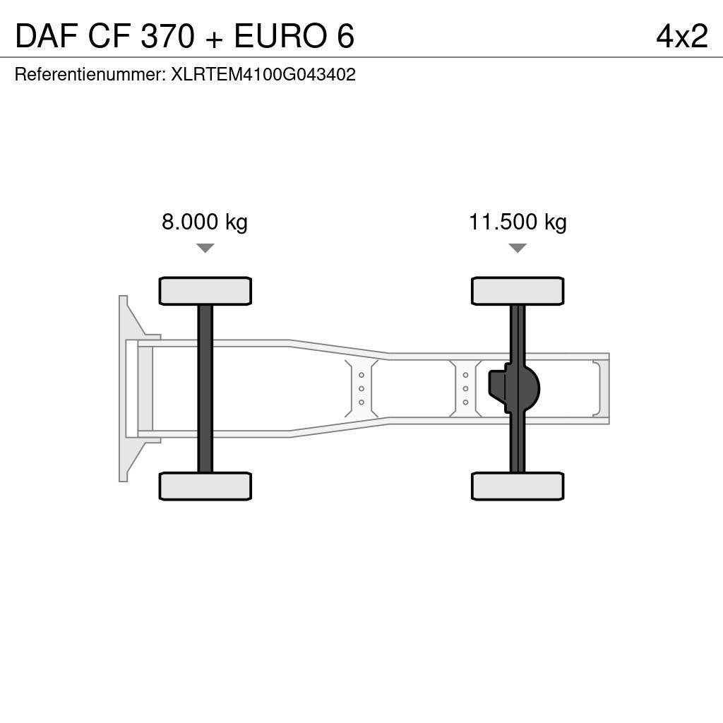 DAF CF 370 + EURO 6 Tracteur routier