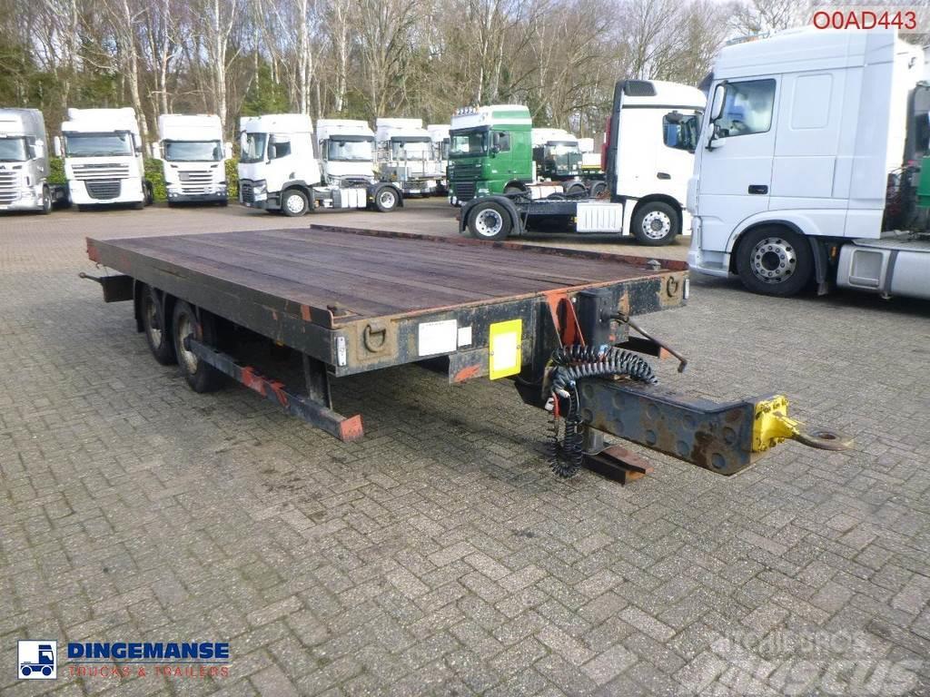  Adcliffe 2-axle drawbar platform trailer 7 t Remorque ridelle