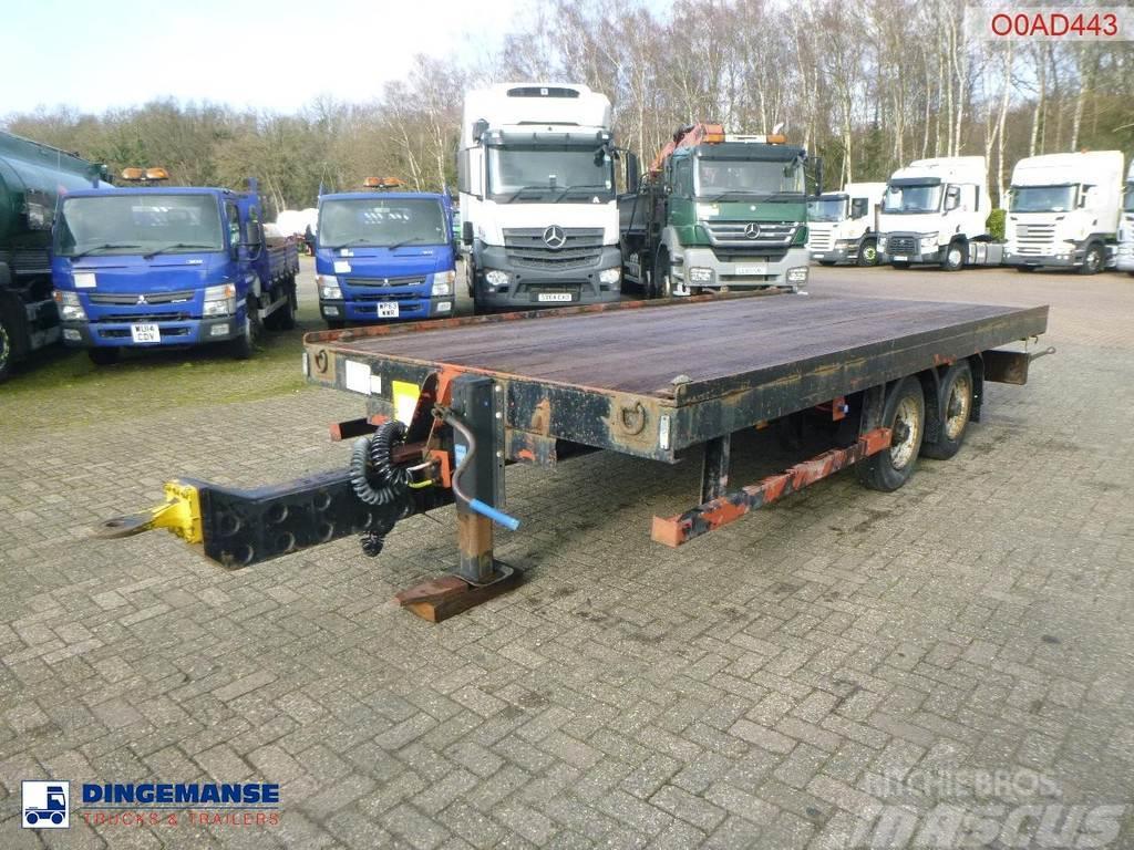  Adcliffe 2-axle drawbar platform trailer 7 t Remorque ridelle