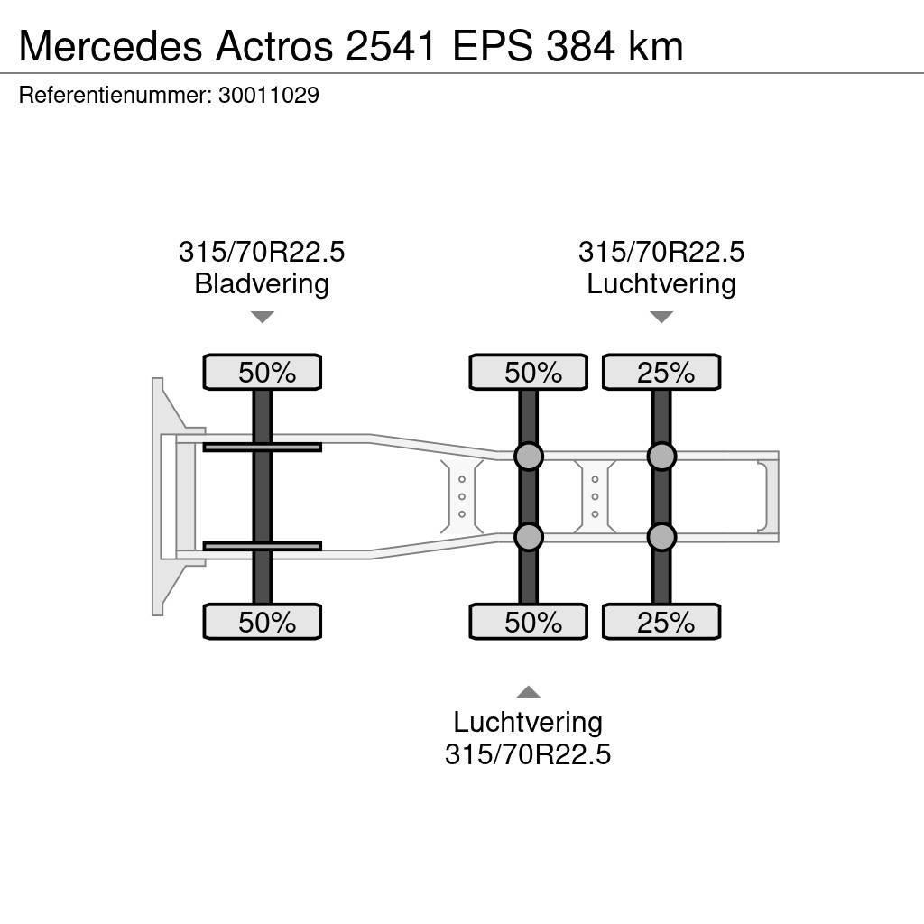 Mercedes-Benz Actros 2541 EPS 384 km Tracteur routier
