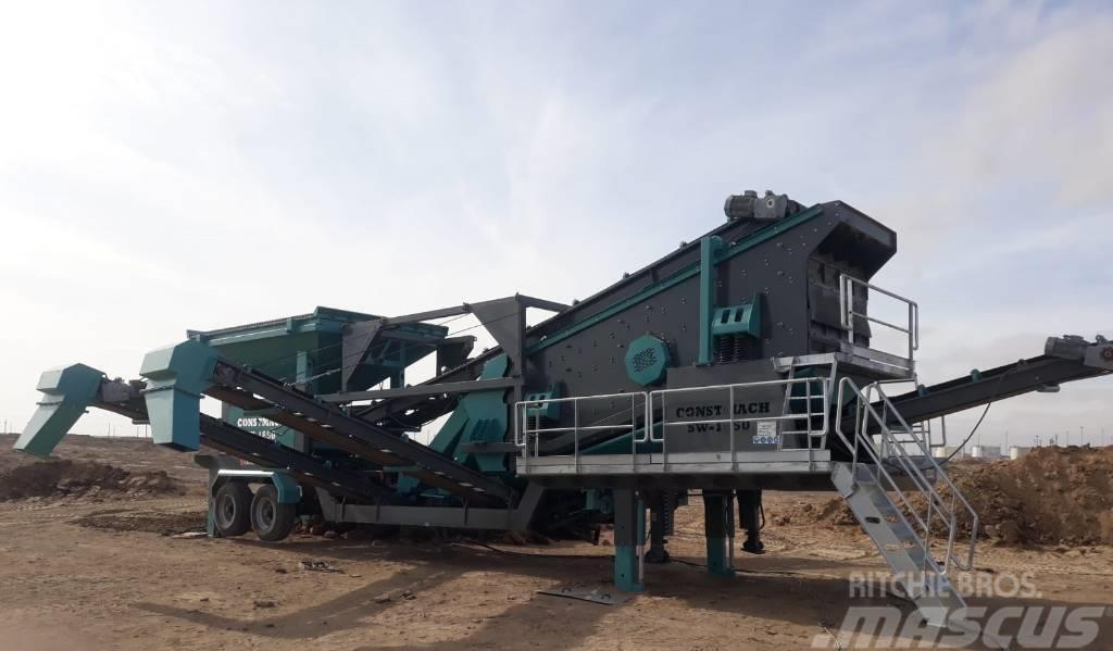 Constmach 60-200 TPH Mobile Screening Washing Plant Cribles mobile