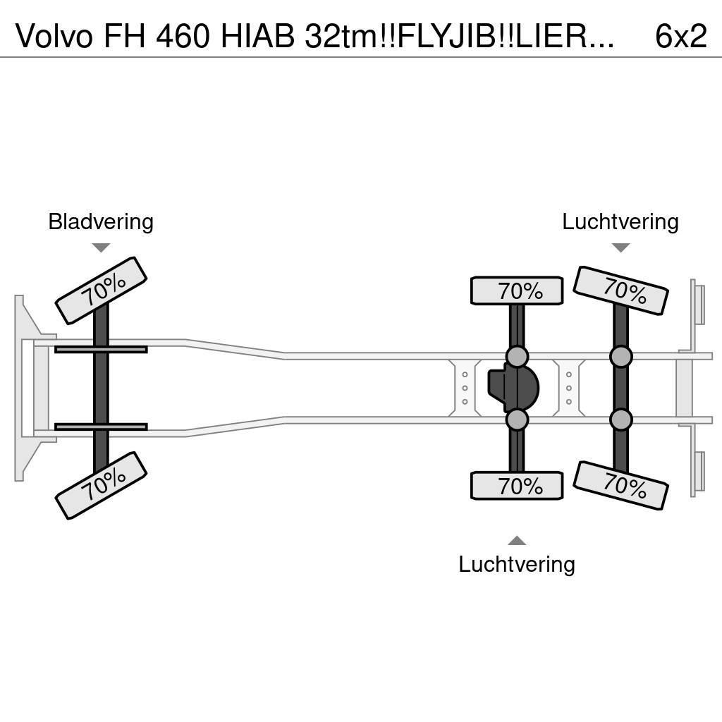 Volvo FH 460 HIAB 32tm!!FLYJIB!!LIER/WINSCH/WINDE!!EURO6 Grues tout terrain