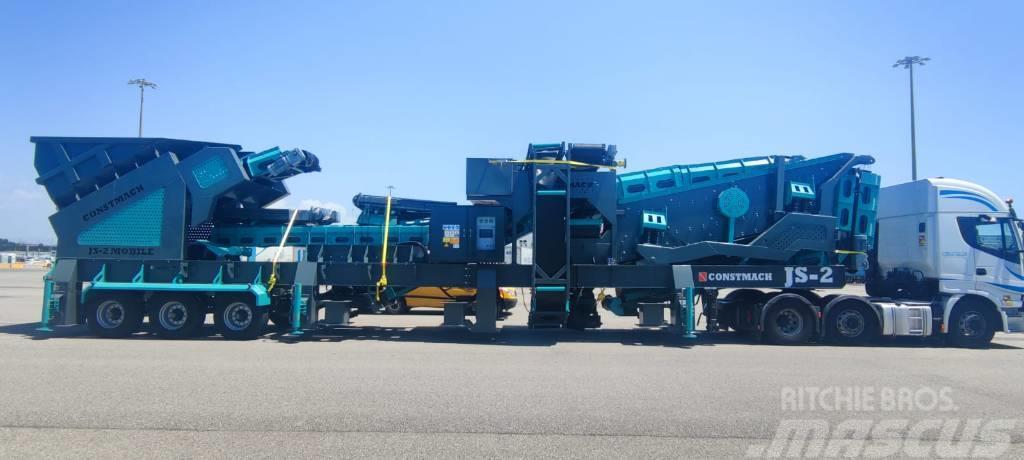 Constmach 120-150 TPH Mobile Crushing Plant Jaw & Impact Concasseur mobile