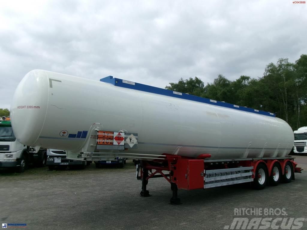 Feldbinder Fuel tank alu 44.6 m3 + pump Semi remorque citerne