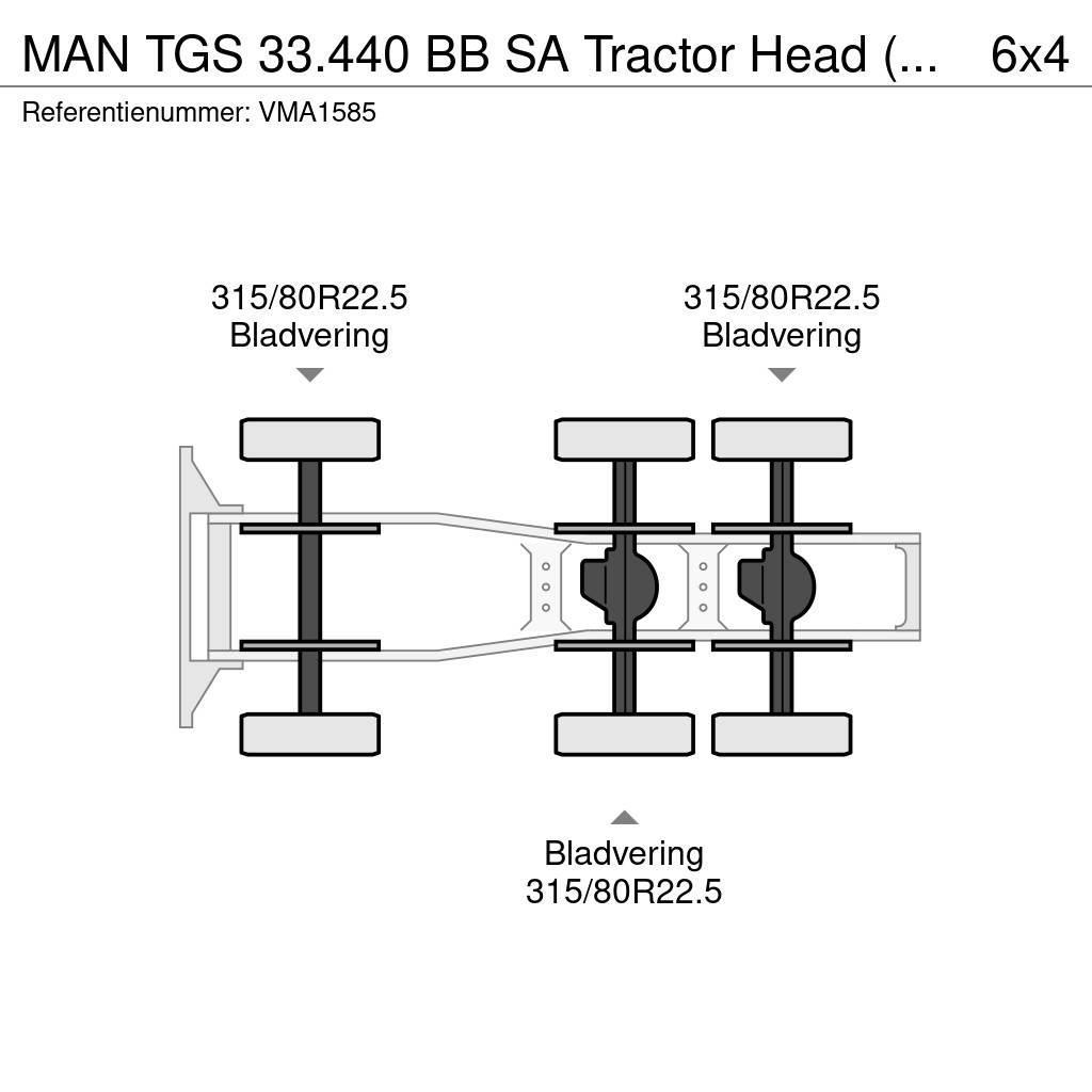 MAN TGS 33.440 BB SA Tractor Head (5 units) Tracteur routier