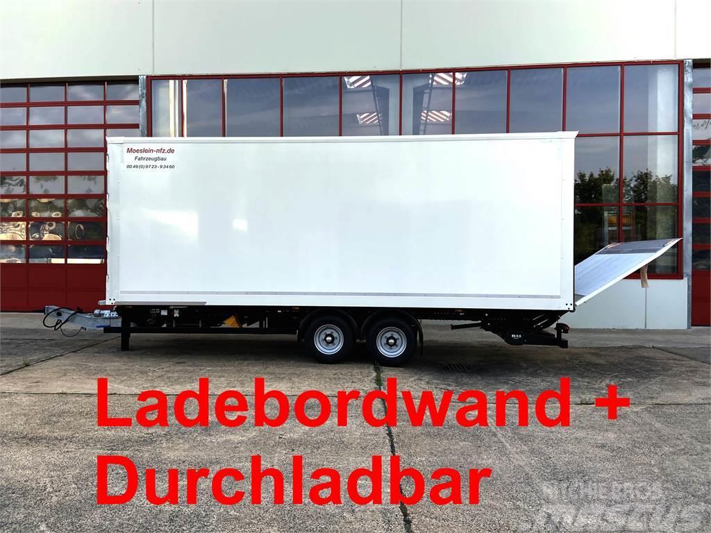 Möslein TKO105 D-L 6 m 10 t GG Tandem Koffer, Ladebordwan Box body trailers