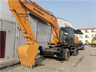 Hyundai Korea imported HYUNDAI R210W-7 wheeled  excavator