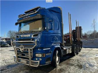 Scania R730 LB8X4*4HNB with crane and wagon