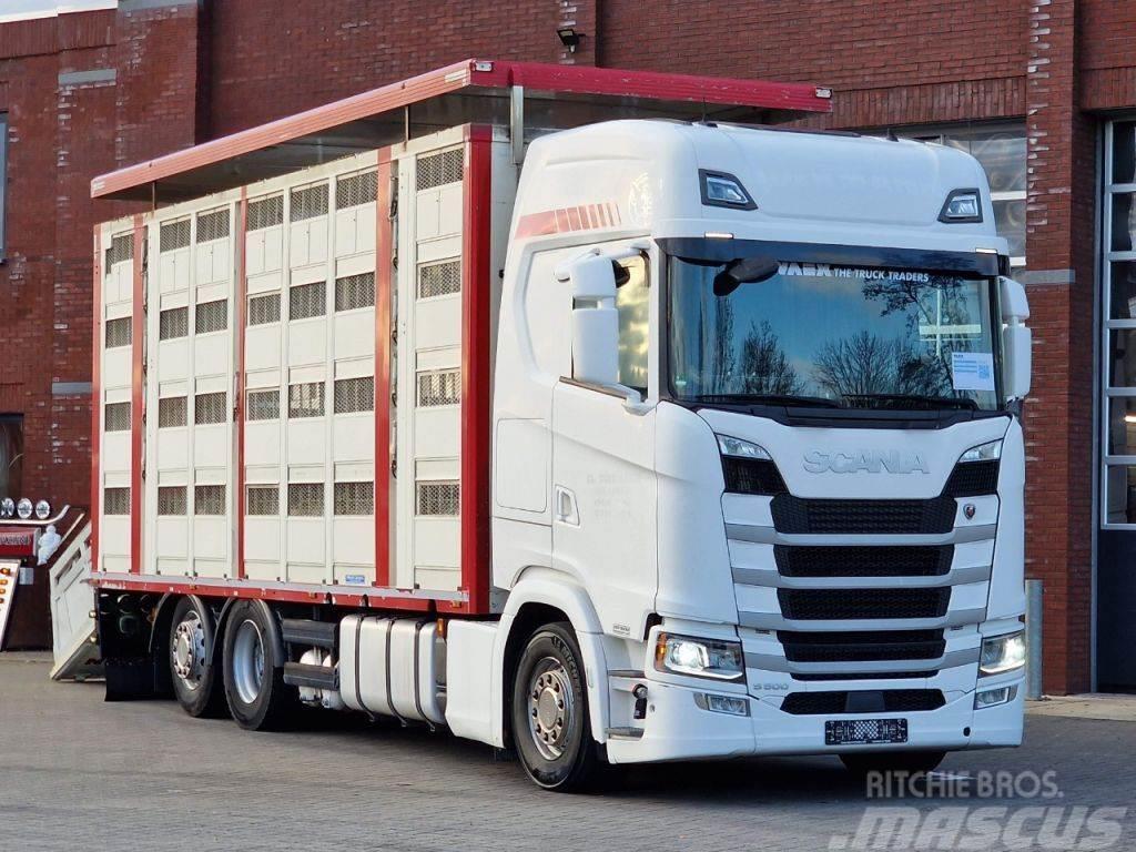 Scania S500 NGS 6x2*4 - Livestock Menke 4 deck 68M2 - Wat Animal transport trucks