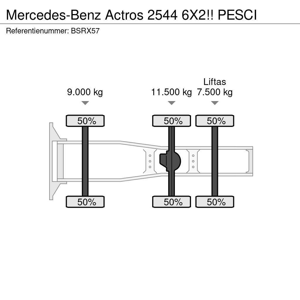 Mercedes-Benz Actros 2544 6X2!! PESCI Tractor Units