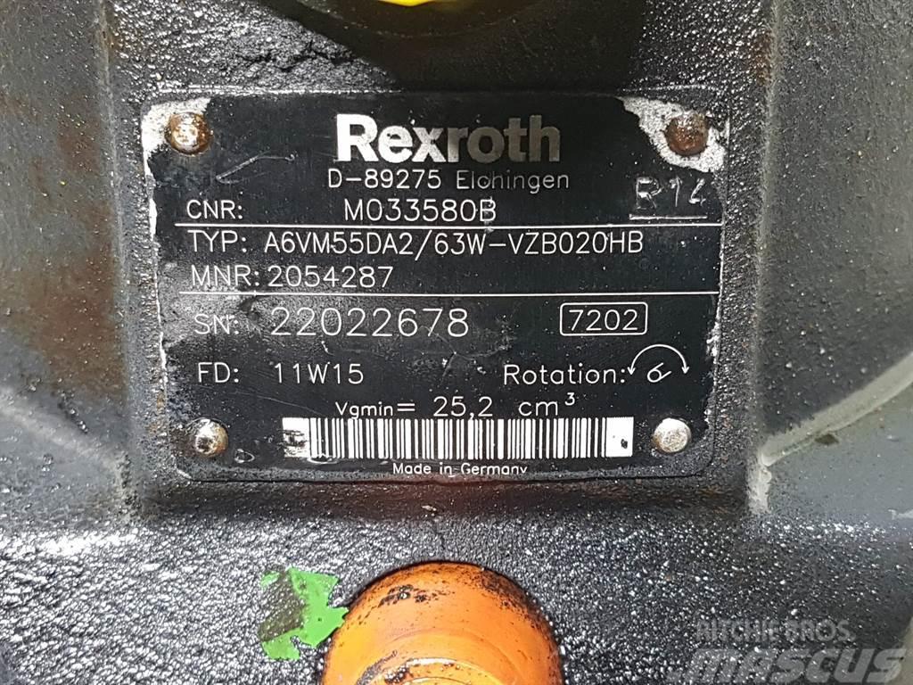 Rexroth A6VM55DA2/63W-MO33580B / R902054287-Drive motor Hydraulics