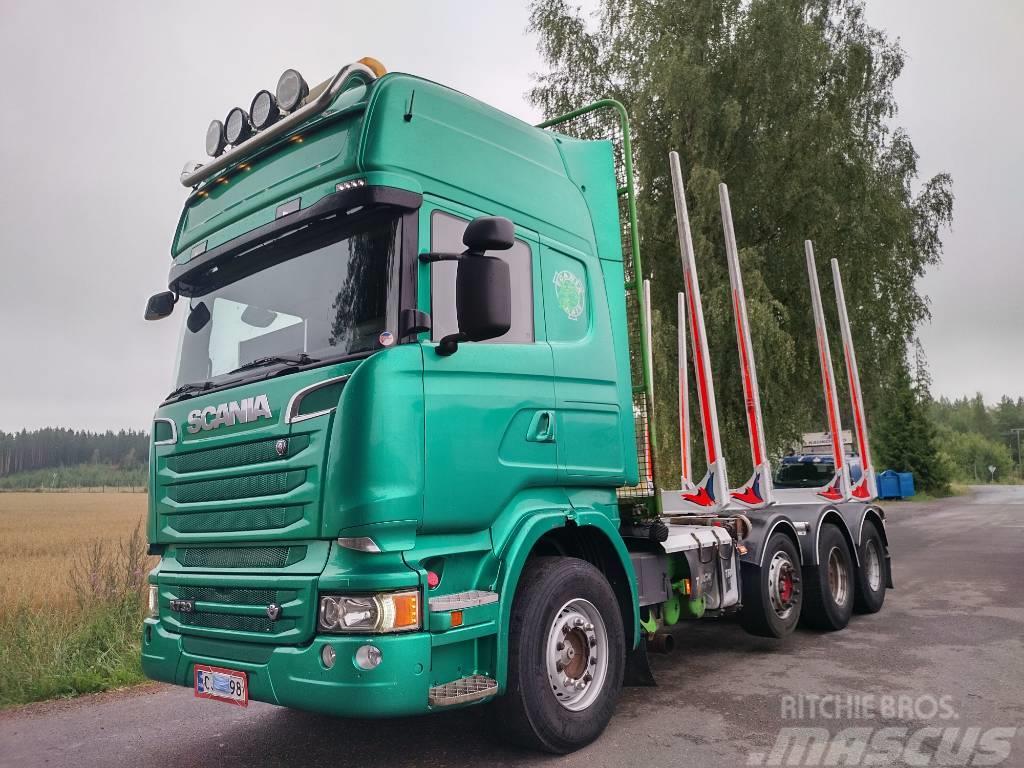 Scania R730 8x4 puuvarustus,euro 5 Timber trucks