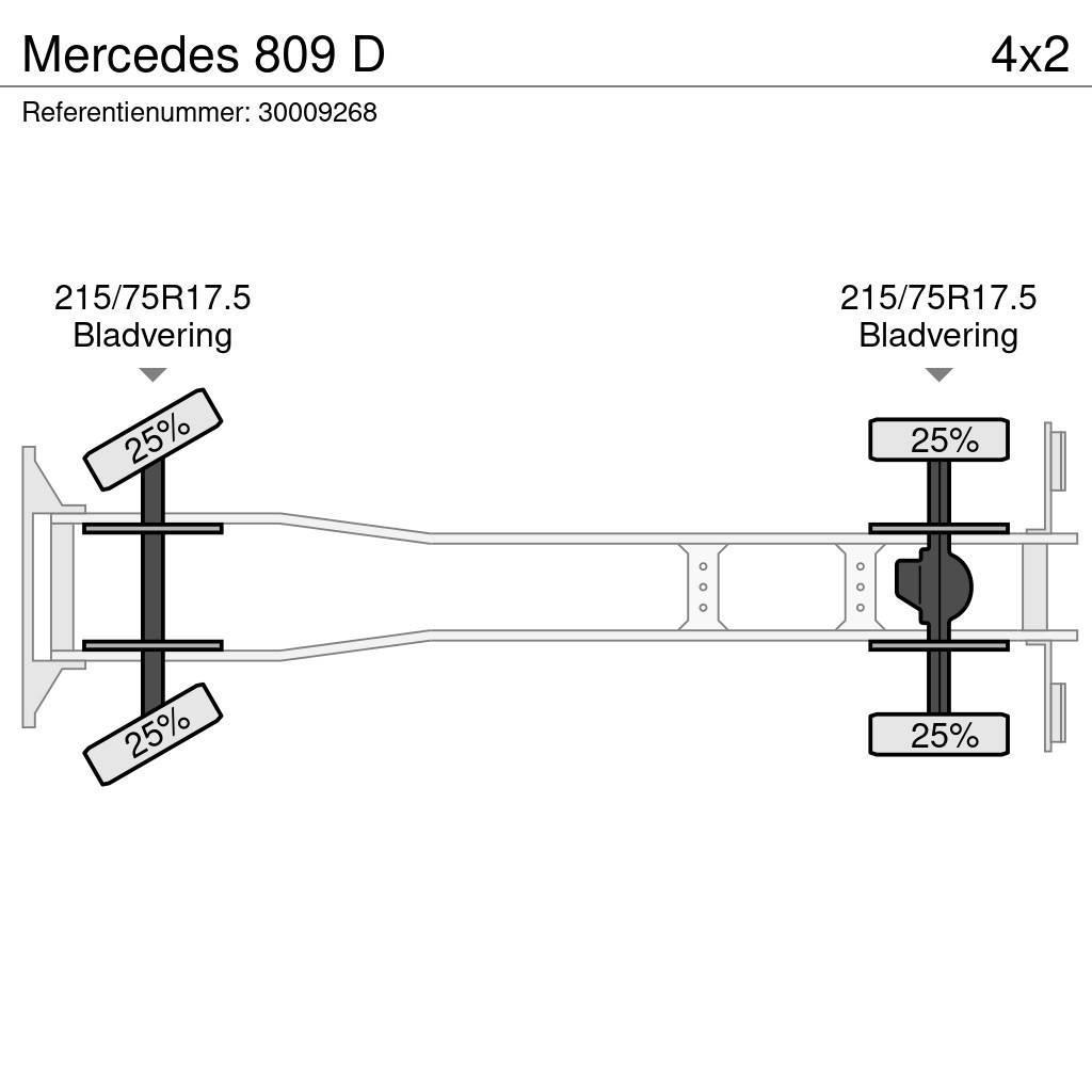 Mercedes-Benz 809 D Flatbed / Dropside trucks
