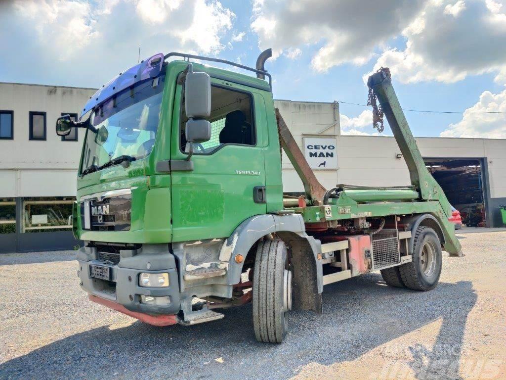 MAN TGM 18.340 Euro5 Afzetsysteem Hyvalift Skip loader trucks