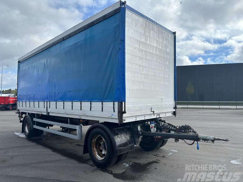 Lecitrailer 2 axle 20 ton. Curtainsider / Pritsche + Plane Curtainsider trailers