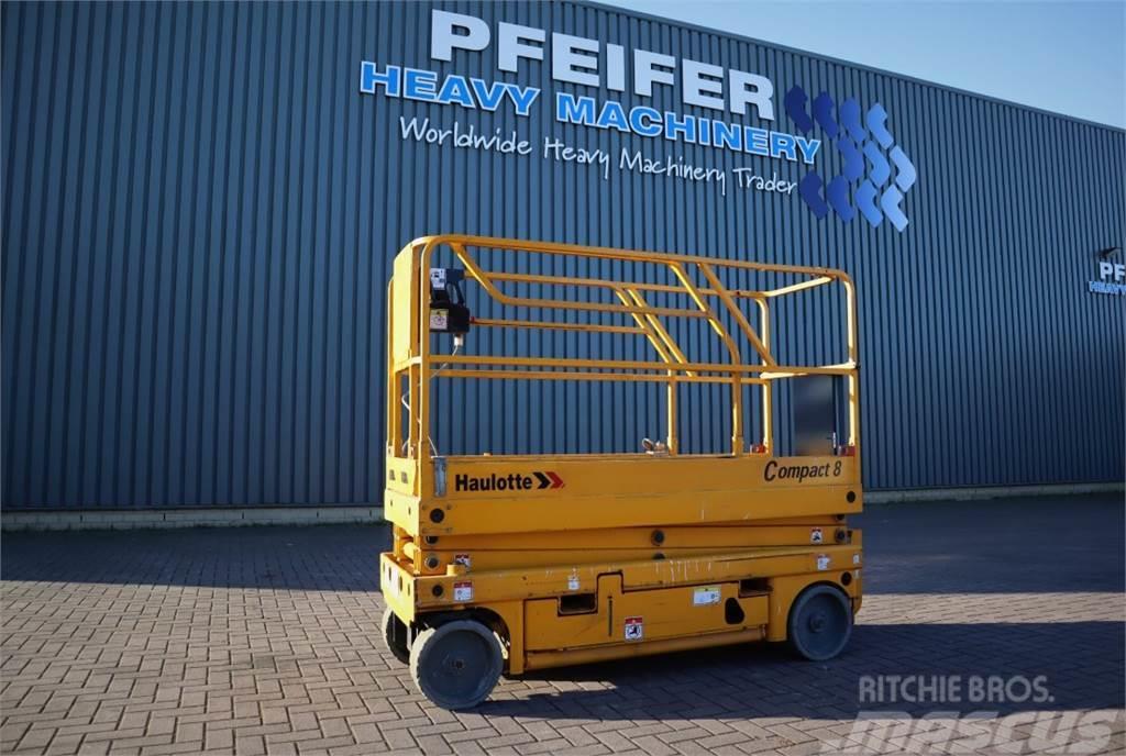 Haulotte COMPACT 8 Electric, 8.2m Working Height, 350kg Cap Scissor lifts
