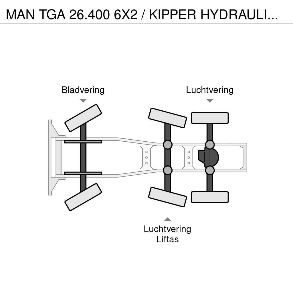 MAN TGA 26.400 6X2 / KIPPER HYDRAULIEK / HOLLAND TRUCK Tractor Units