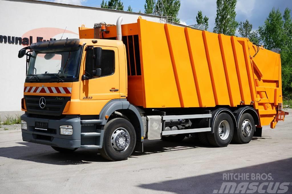 Mercedes-Benz Axor 2533 śmieciara trzyosiowa FAUN 524m3 EURO 5 Waste trucks
