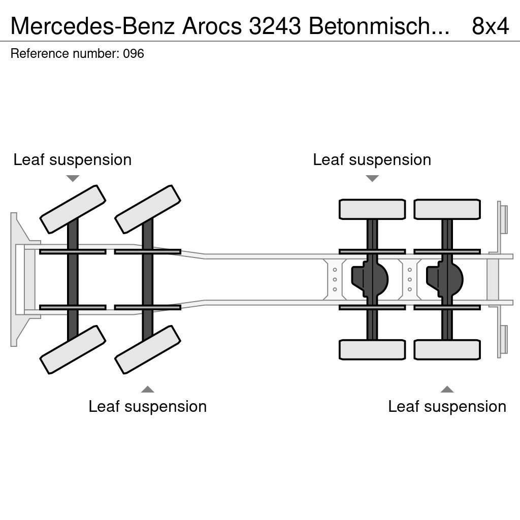 Mercedes-Benz Arocs 3243 Betonmischer 9 m³+Förderband Mit Funk Concrete trucks
