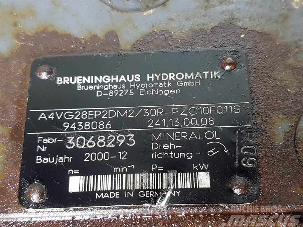 Brueninghaus Hydromatik A4VG28EP2DM2/30R-R909438086-Drive pump/Fahrpumpe Hydraulics