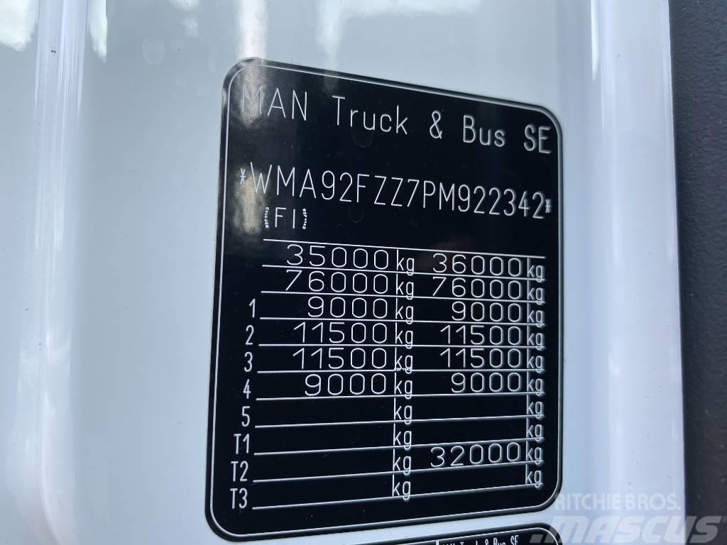 MAN TGX 35.580 8X4-4 BL 4200 Hook lift trucks