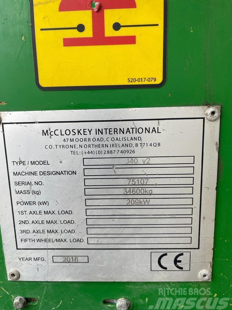 McCloskey J40 v2 Mobile crushers