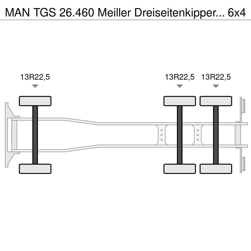 MAN TGS 26.460 Meiller Dreiseitenkipper Bordmatik AHK Tipper trucks