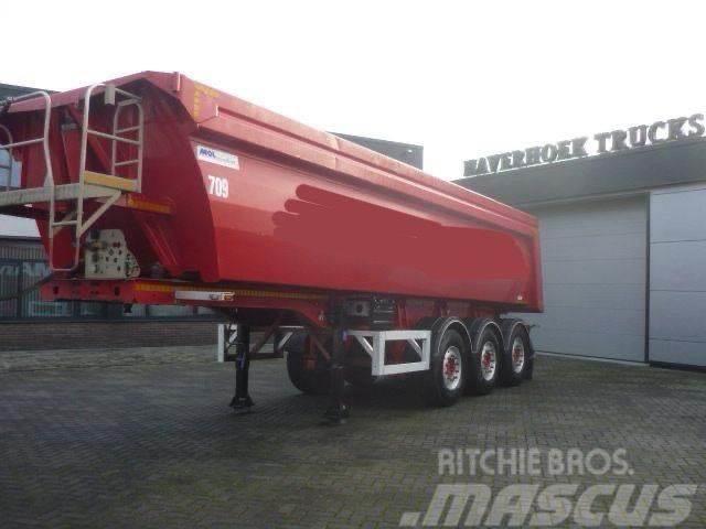 MOL 28m3 3 axle tipper trailer Alubox - Steelchassis ( Tipper semi-trailers