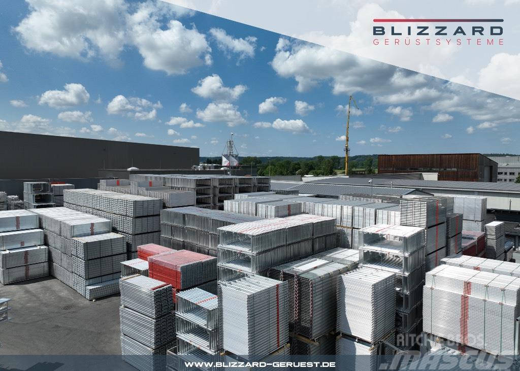  163 m² neues Fassadengerüst mit Stahlböden Blizzar Scaffolding equipment
