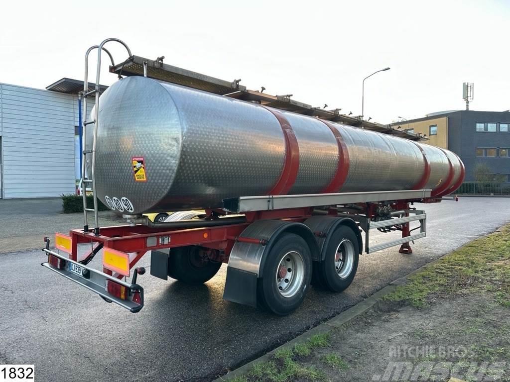 BSL Food 28000 Liter, 6 Compartments, Stainless steel Tanker semi-trailers