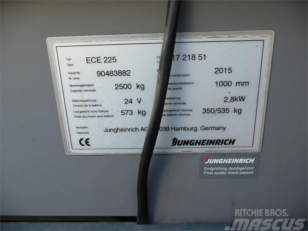 Jungheinrich ECE 225 2380x510mm Low lift order picker