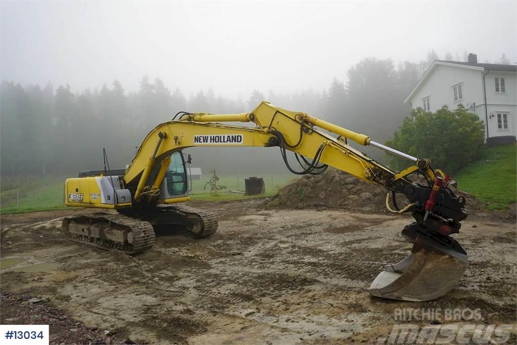 New Holland Kobelco E215 w/ Rototilt and 2 buckets. Crawler excavators