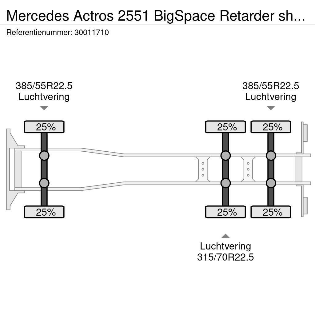 Mercedes-Benz Actros 2551 BigSpace Retarder showtruck Container Frame trucks
