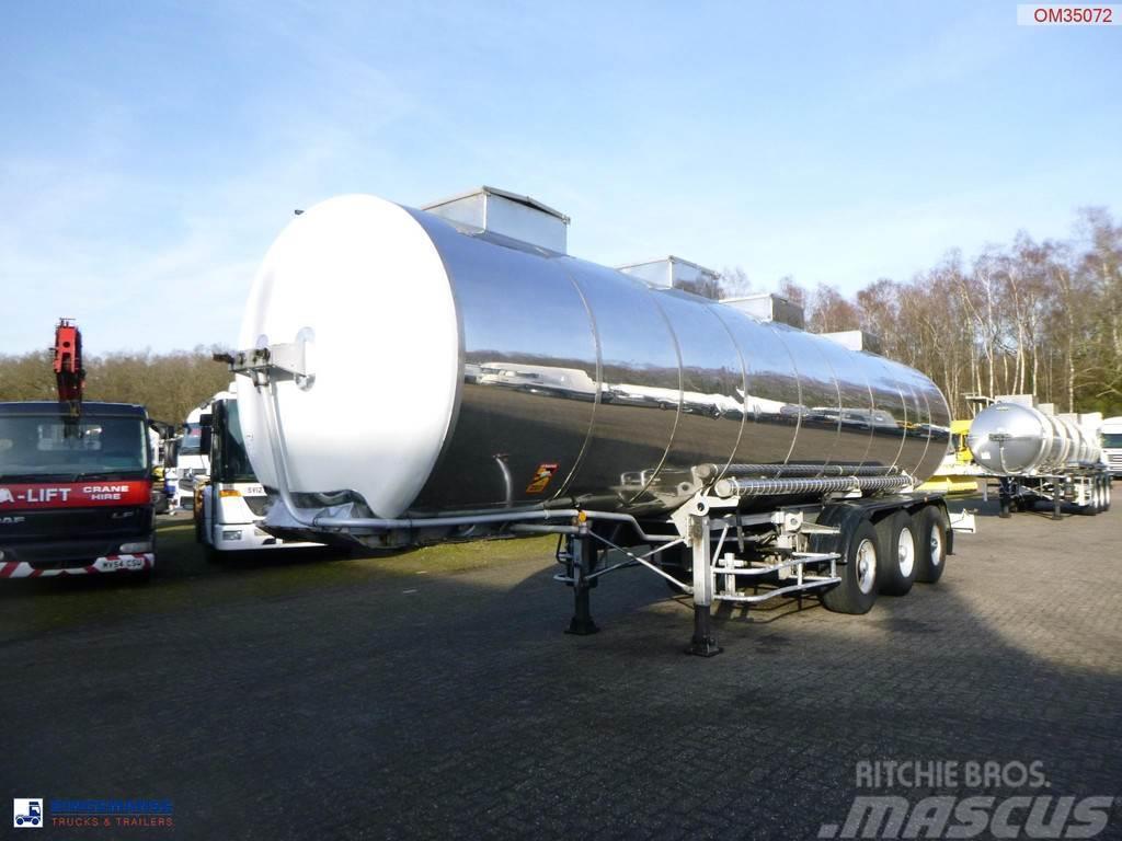 BSL Bitumen tank inox L4BH 30.8 m3 / 1 comp Tanker semi-trailers