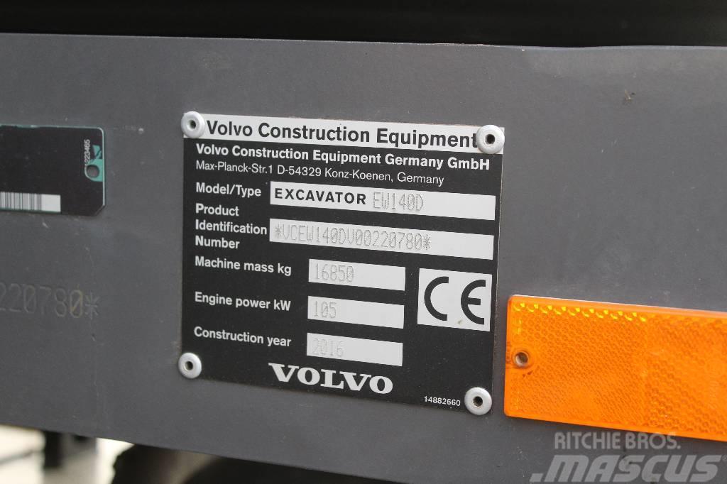 Volvo EW 140 D / Pyörittäjä, Kärry, Rasvari, Ym! Wheeled excavators