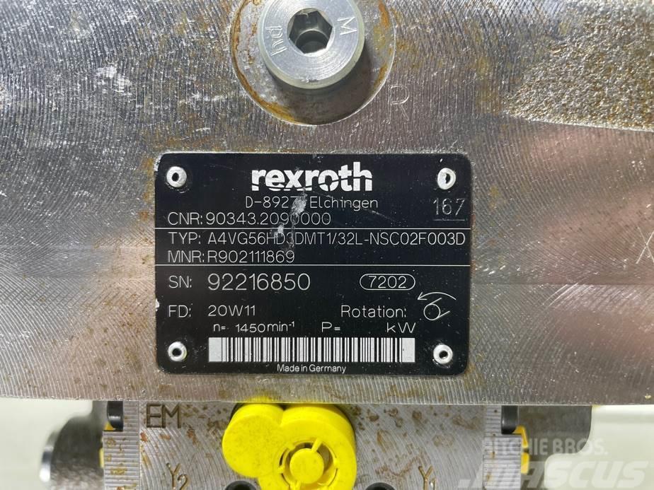Rexroth A4VG56HD3DMT1/32L-R902111869-Drive pump/Fahrpumpe Hydraulics