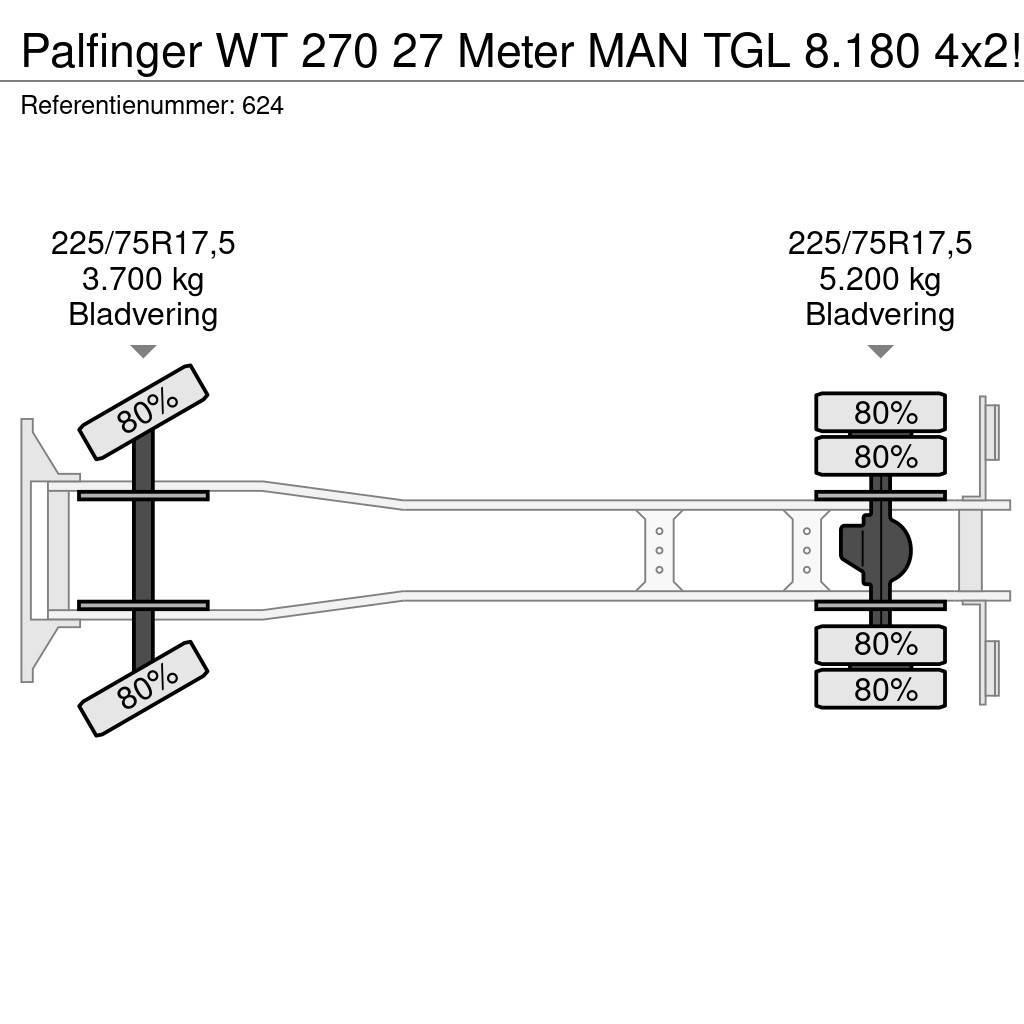 Palfinger WT 270 27 Meter MAN TGL 8.180 4x2! Truck & Van mounted aerial platforms