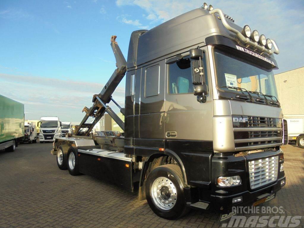 DAF XF 105.480 + 6X2 + Discounted from 16.950,- Hook lift trucks