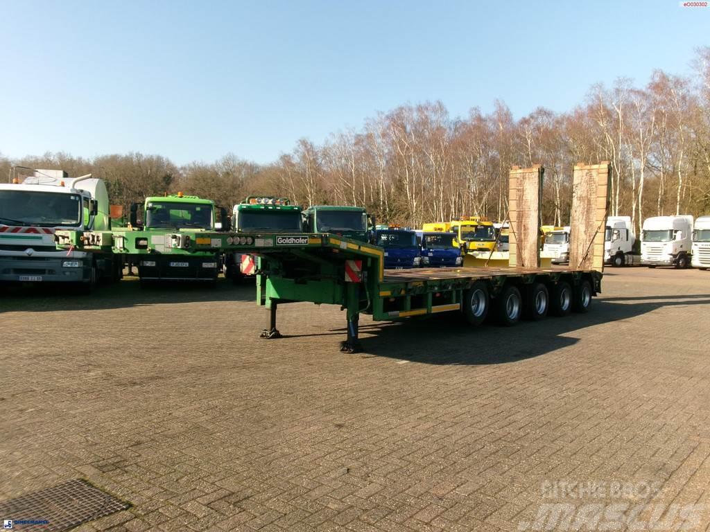 Goldhofer 5-axle semi-lowbed trailer 80 t ext. Low loader-semi-trailers
