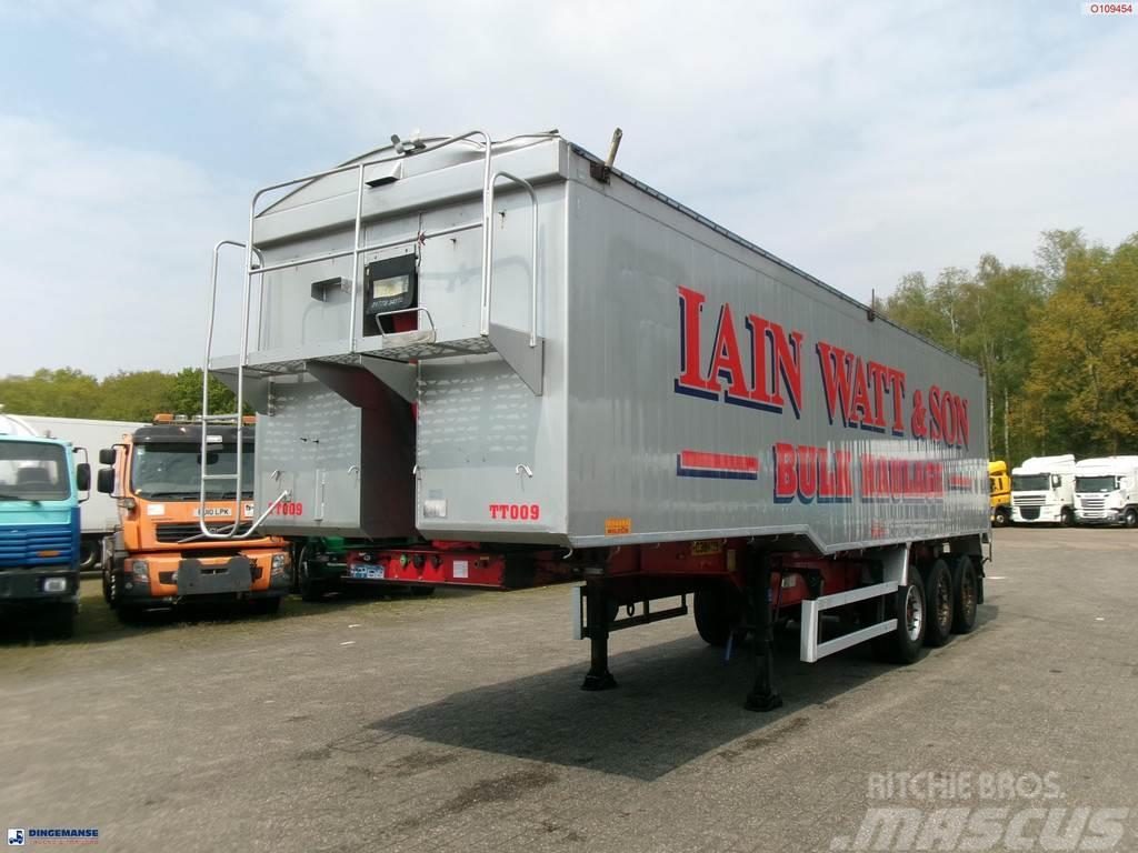 Montracon Tipper trailer alu 55 m3 + tarpaulin Tipper semi-trailers