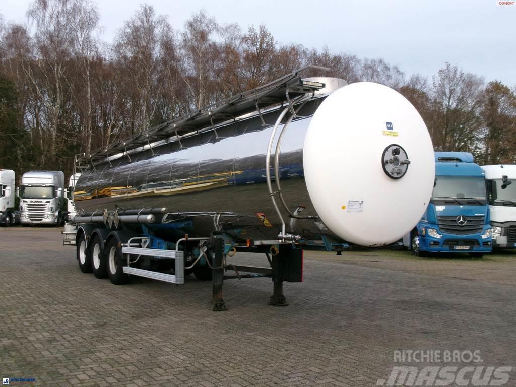 Magyar Chemical tank inox L4BH 32.5 m3 / 1 comp Tanker semi-trailers