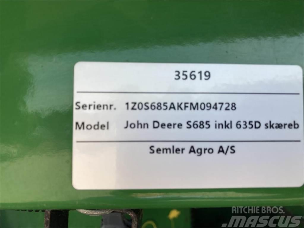 John Deere S685I Combine harvesters