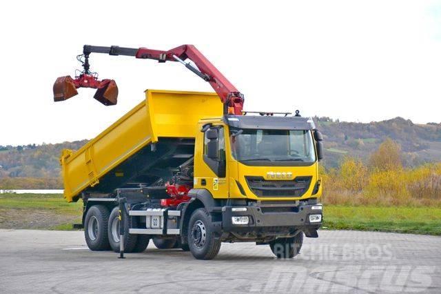 Iveco TRAKKER 360 * Kipper 4,90m* KRAN/FUNK*6x4 Crane trucks