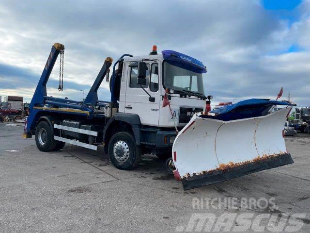 MAN 19.293 4x4 snowplow, for containers vin 491 Hook lift trucks