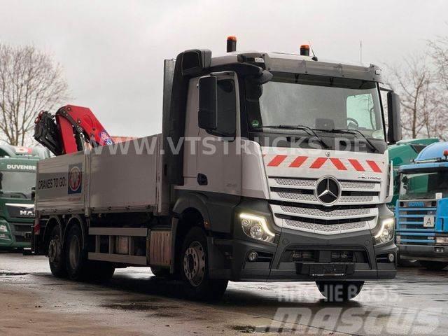Mercedes-Benz Actros 2545 6x2 Lift-Lenk + HMF2320 Ladekran Flatbed / Dropside trucks