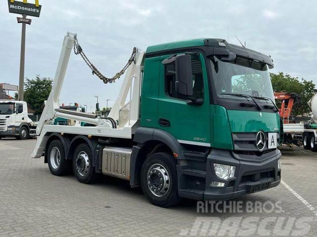 Mercedes-Benz Antos 2540 L 6x2 Absetzkipper Vorlauf Lenk Cable lift demountable trucks