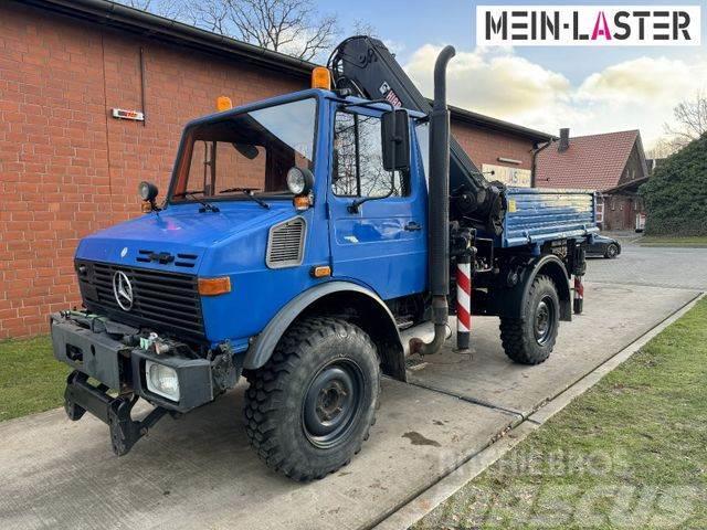 Unimog U 1250 Hiab Kran 13 m max. 4,5 t Zapfwelle Crane trucks