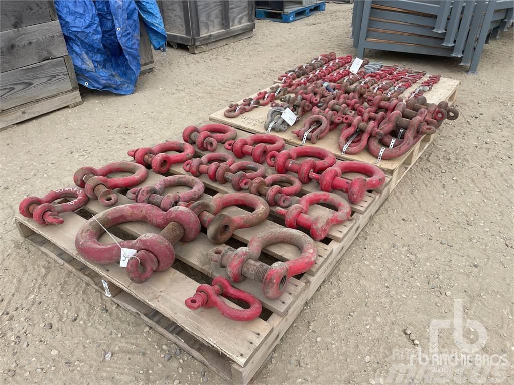  CROSBY Quantity of (3) Pallets of Shackles Crane parts and equipment
