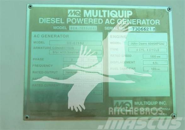 MultiQuip WHISPERWATT DCA70SSJU4I Gas Generators